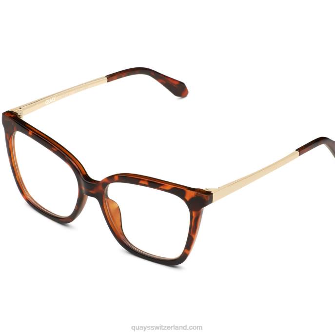 Quay sonnenbrille - Video auf rx 00HB314 schildkröte/klar rxQuay