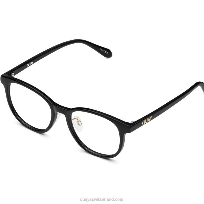 blaupause mittel niedrige brücke fit rx 00HB382 schwarz/klar empfQuay - Quay brille