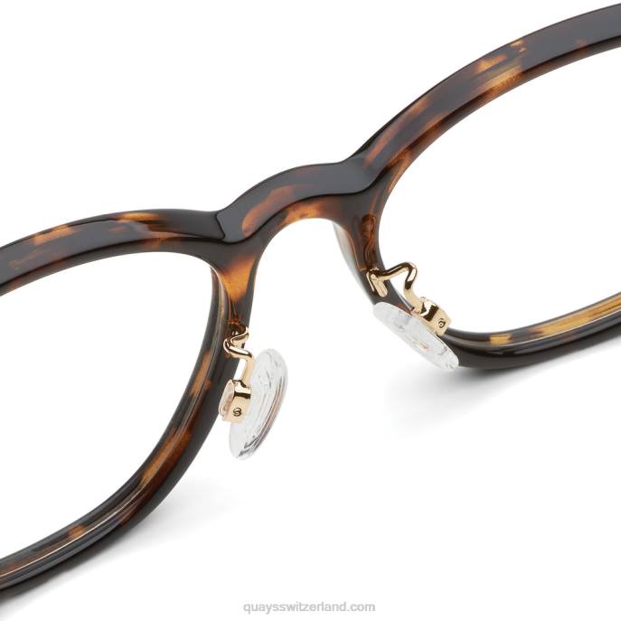Quay sonnenbrille - blaupause mittel niedrige brücke fit rx 00HB383 schildkröte/klar rxQuay