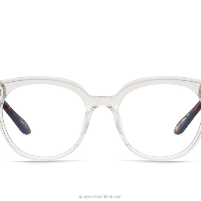 folge zurück rx 00HB406 klarer Schildkrötentempel/klarer RxQuay - Quay brille