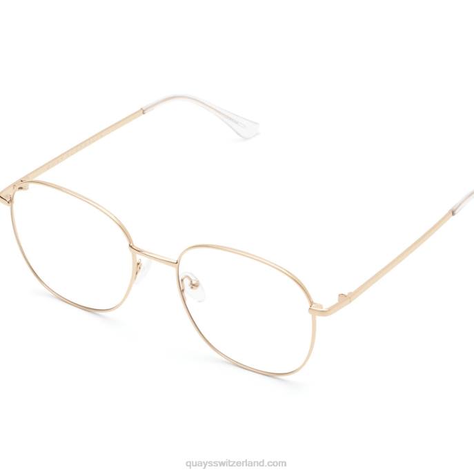 Quay sonnenbrille - jezabell rx 00HB347 gold/klar rxQuay