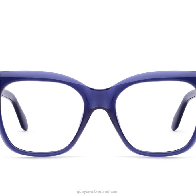 markiere mich bevel rx 00HB412 blau/klar empfQuay - Quay brille