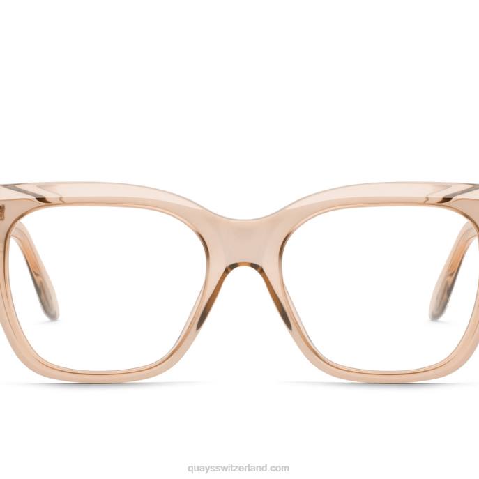 Quay sonnenbrille - markiere mich bevel rx 00HB413 sand/klar rxQuay
