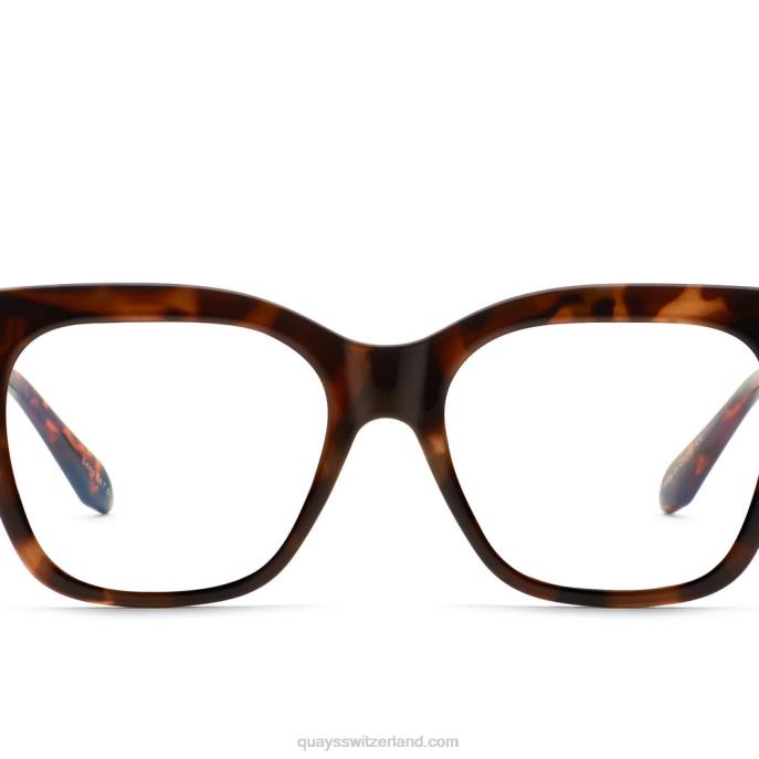 Quay sonnenbrille - markiere mich rx 00HB356 schildkröte/klar rxQuay