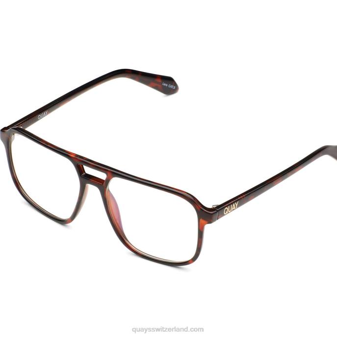 on-the-fly rx 00HB352 schildkröte/klar rxQuay - Quay brille