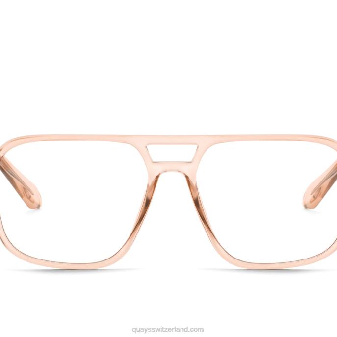 Quay sonnenbrille - on-the-fly rx 00HB353 champagner/klar rxQuay