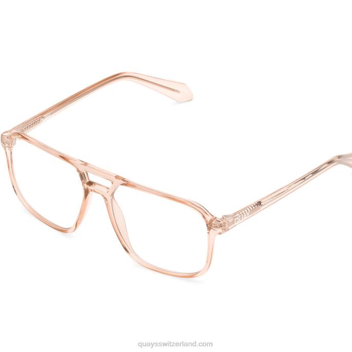 Quay sonnenbrille - on-the-fly rx 00HB353 champagner/klar rxQuay