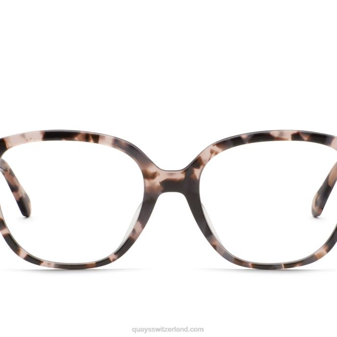 Quay sonnenbrille - ruf mich an rx 00HB398 Milchschildkröte/klarer EmpfangQuay