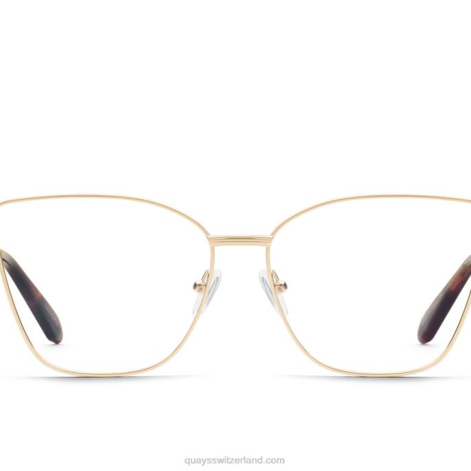Quay sonnenbrille - sende es rx 00HB362 gold/klar rxQuay