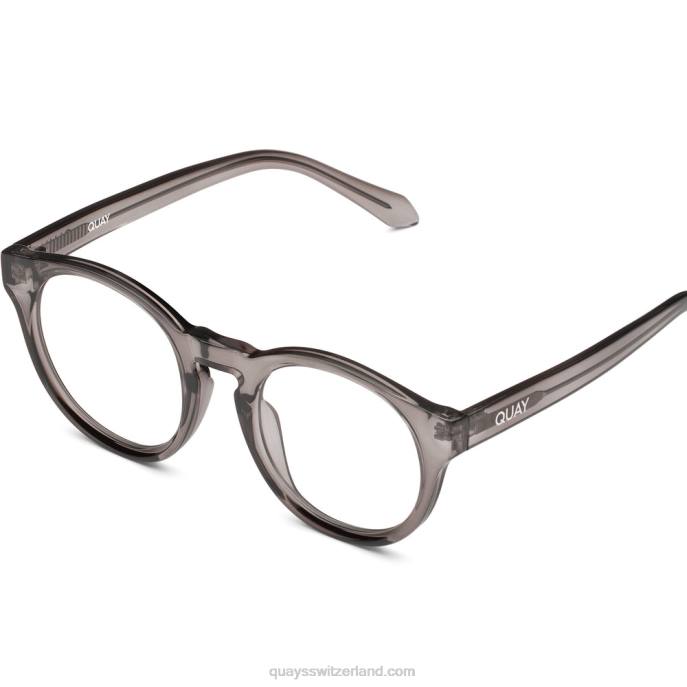 Quay sonnenbrille - voll bewusst rx 00HB401 kristallschwarz/klar rxQuay