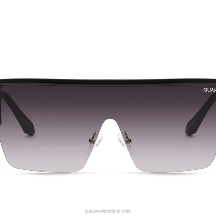 Quay sonnenbrille - Echokammer 00HB598 schwarzer Rauch Männer Quay