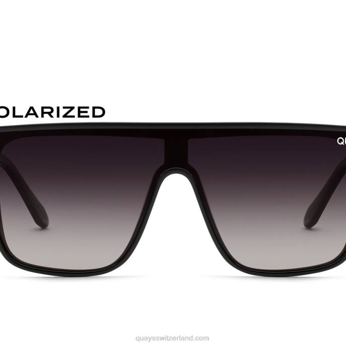 Einbruch der Dunkelheit 00HB552 schwarz/rauch polarisiert Männer Quay - Quay brille