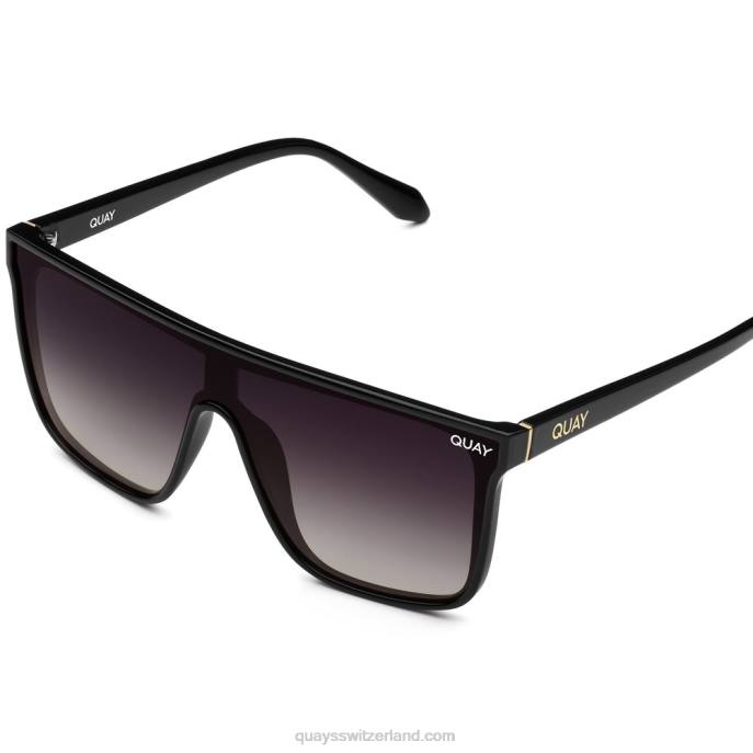 Einbruch der Dunkelheit 00HB552 schwarz/rauch polarisiert Männer Quay - Quay brille