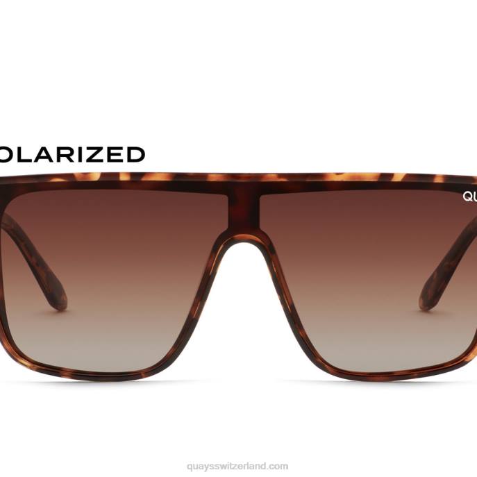 Quay sonnenbrille - Einbruch der Dunkelheit 00HB553 schildpatt/braun polarisiert Männer Quay