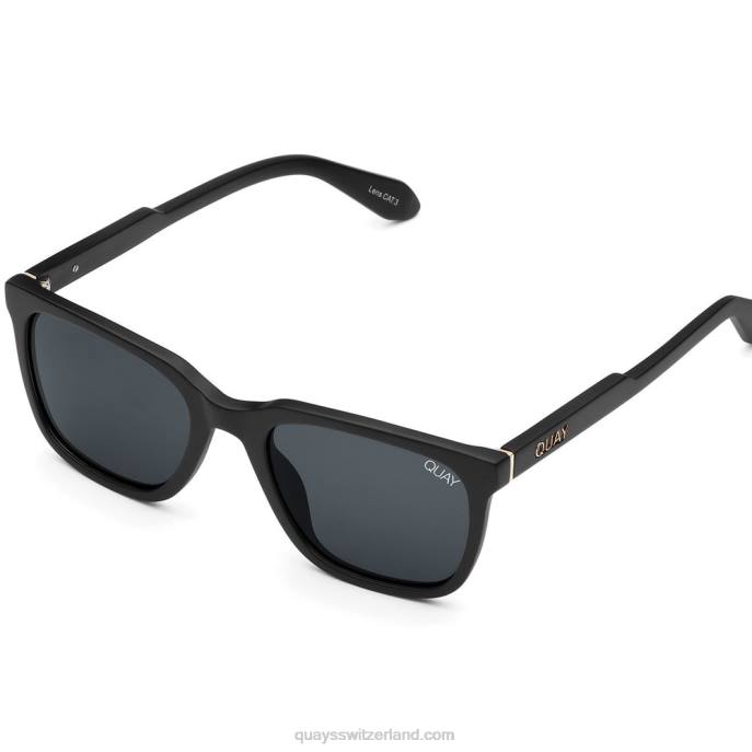 Vermächtnis 00HB606 mattschwarz/smkpolarisiert Männer Quay - Quay brille