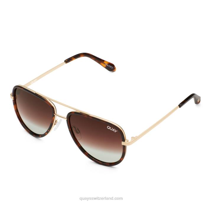 Quays Switzerland - alles drin 00HB575 gold/braun verblassen polarisiert Männer Quay