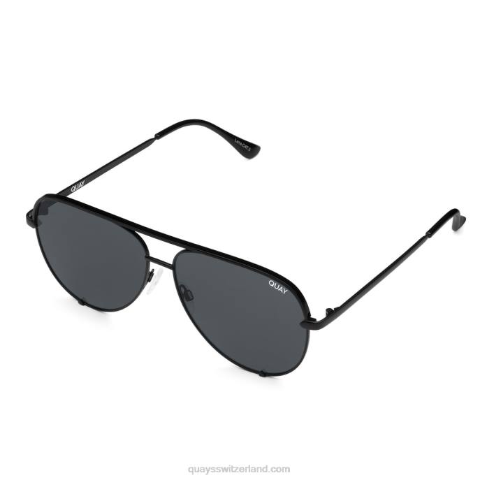 hoher Schlüssel 00HB157 schwarz/rauch polarisiert Männer Quay - Quay brille