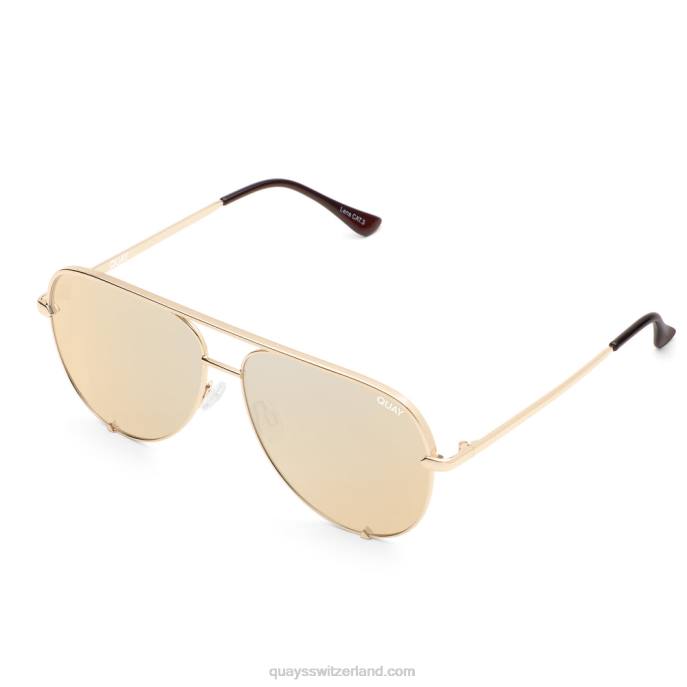 hoher Schlüssel 00HB169 gold/gold polarisiert Männer Quay - Quay brille