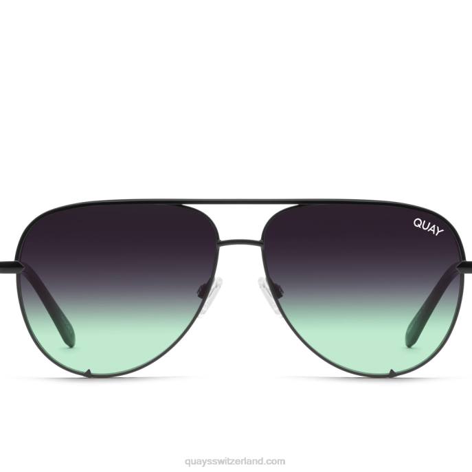 hoher Schlüssel 00HB172 schwarz/schwarz mint verblassen Männer Quay - Quay brille