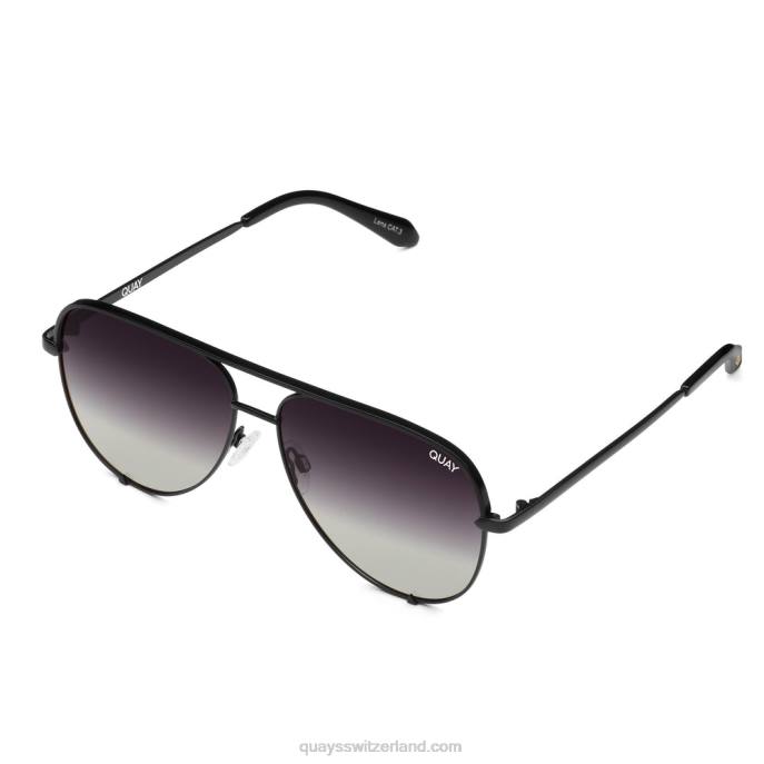 hoher Schlüssel 00HB579 schwarz/fade polarisiert Männer Quay - Quay brille