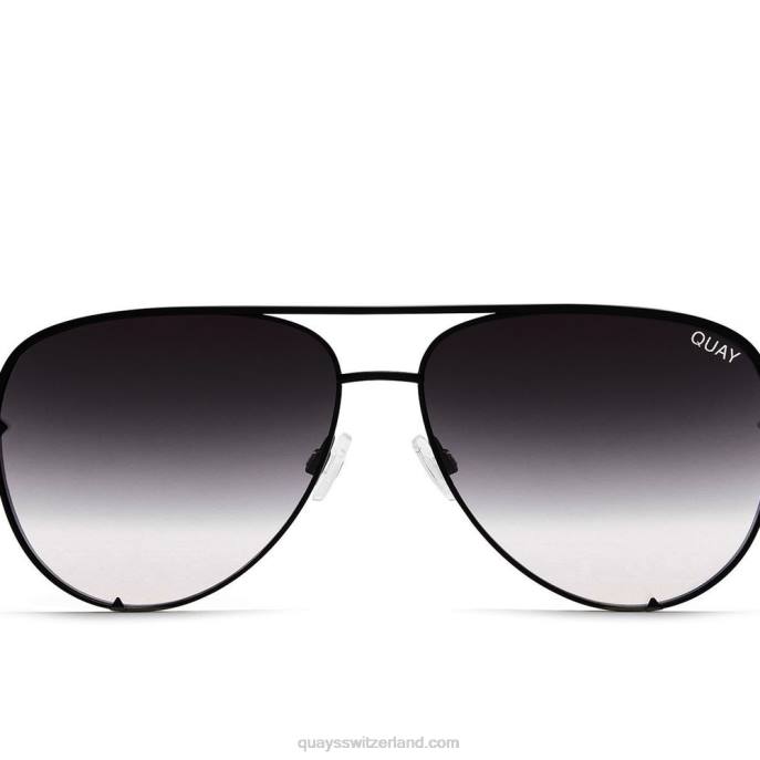 Quay sonnenbrille - hoher Schlüssel 00HB583 schwarz/verblassen Männer Quay