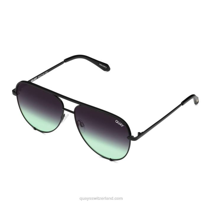 Quays Switzerland - hoher Schlüssel 00HB596 Rückseite/Schwarz Fade Mint Männer Quay
