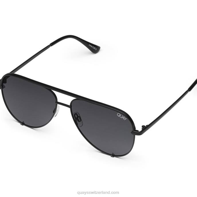 hoher Schlüssel 00HB918 schwarz/rauch polarisiert Männer Quay - Quay brille