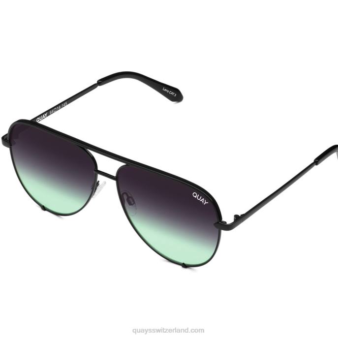 hoher Schlüssel 00HB921 Schwarz/Schwarz Fade Mint Männer Quay - Quay brille