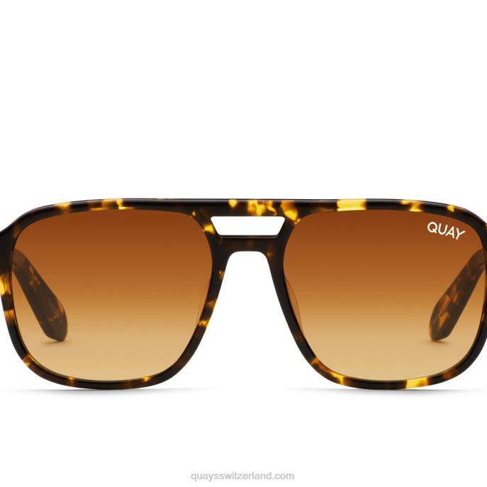 Quay sonnenbrille - im Flug 00HB182 gelb schildkröte/orange Männer Quay