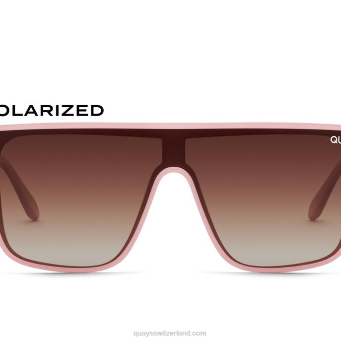 Quay sonnenbrille - Einbruch der Dunkelheit 00HB623 rosa/braun polarisiertQuay