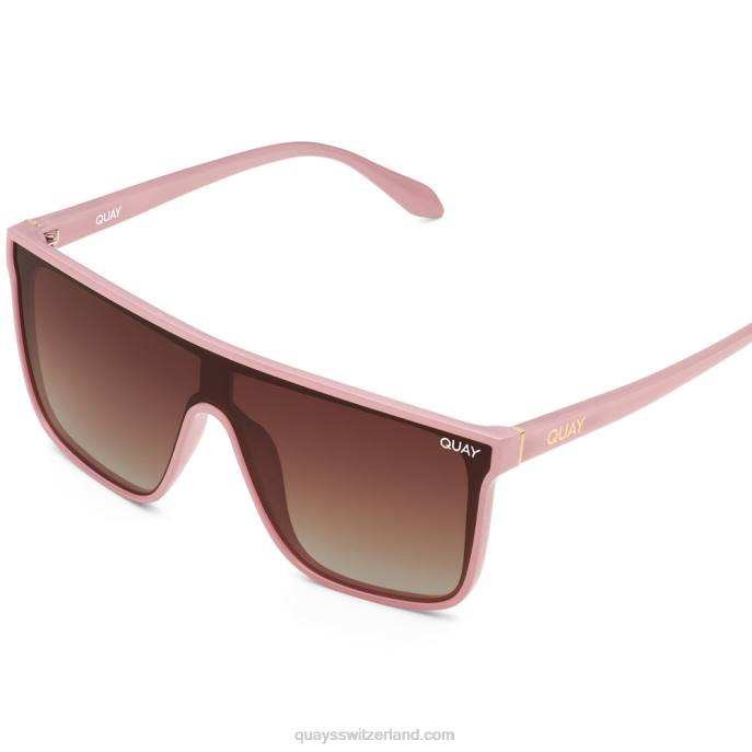 Quay sonnenbrille - Einbruch der Dunkelheit 00HB623 rosa/braun polarisiertQuay