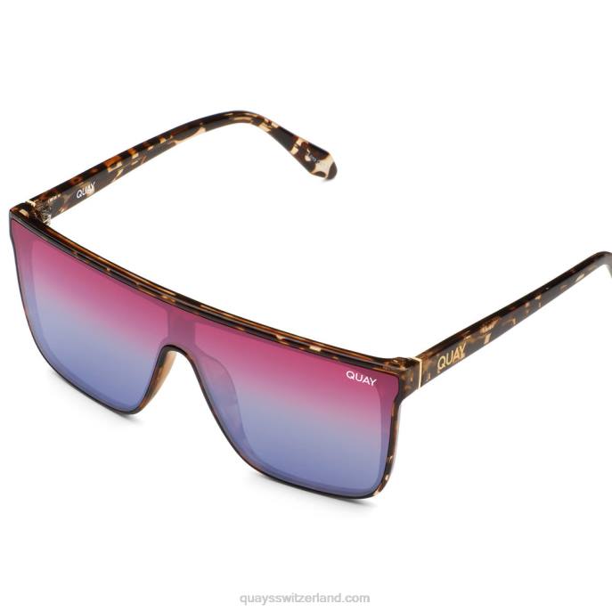 Einbruch der Dunkelheit mittel 00HB952 Schildpatt/lila blauQuay - Quay brille