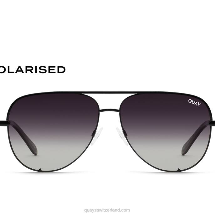 High-Key-Medium 00HB943 schwarz/fade polarisiertQuay - Quay brille