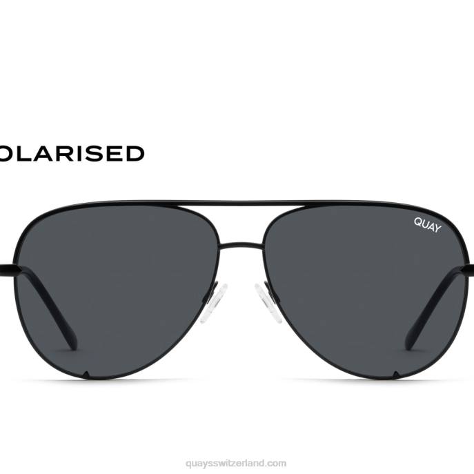 Quay sonnenbrille - High-Key-Medium 00HB944 schwarz/rauch polarisiertQuay