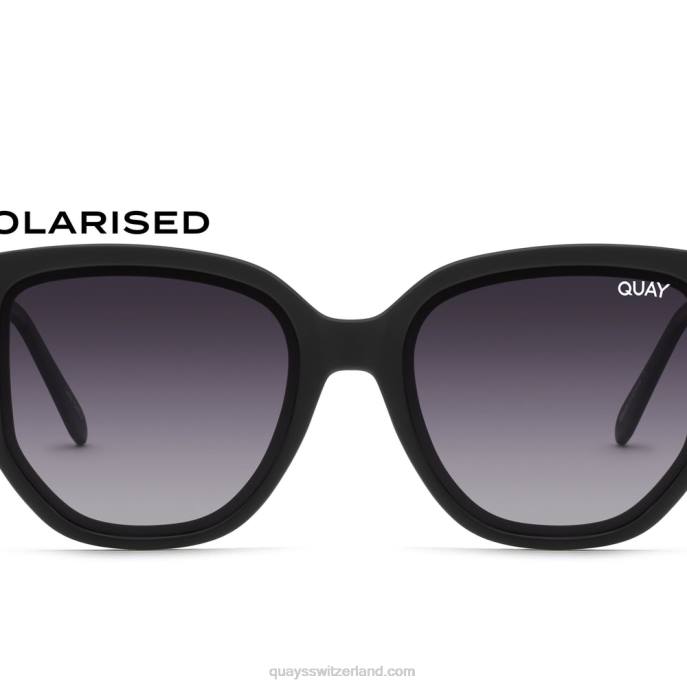 Quay sonnenbrille - Kaffee laufen 00HB932 schwarz/rauch polarisiertQuay