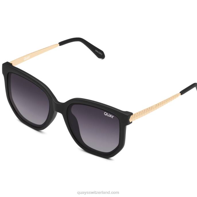 Quay sonnenbrille - Kaffee laufen 00HB932 schwarz/rauch polarisiertQuay