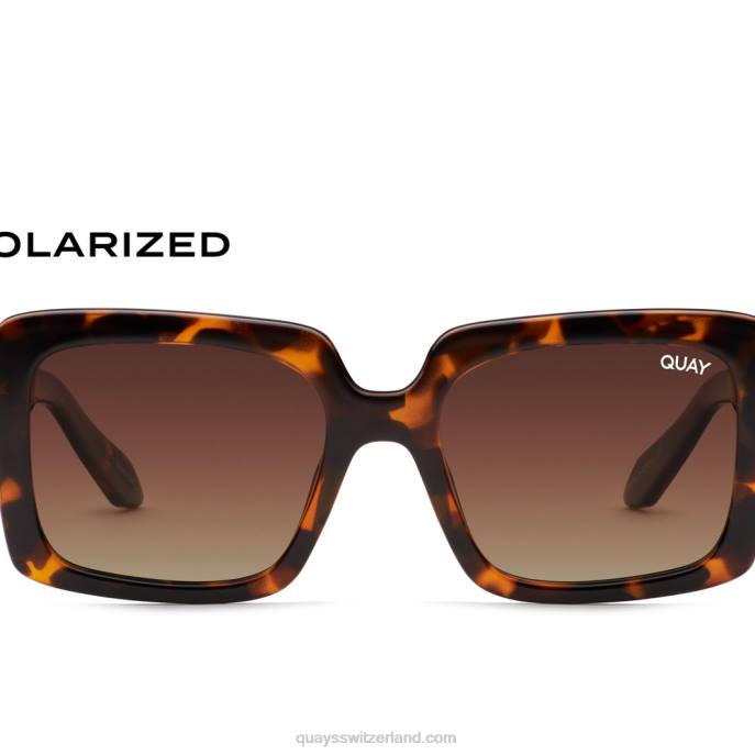 Quay sonnenbrille - totale Stimmung 00HB608 schildpatt/braun polarisiertQuay