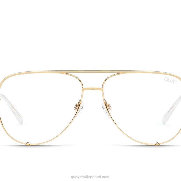 Quays Switzerland - High Key großes blaues Licht 00HB1066 gold/klarQuay