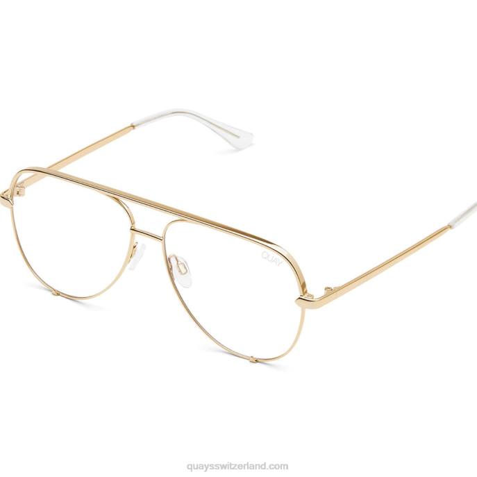 Quays Switzerland - High Key großes blaues Licht 00HB1066 gold/klarQuay