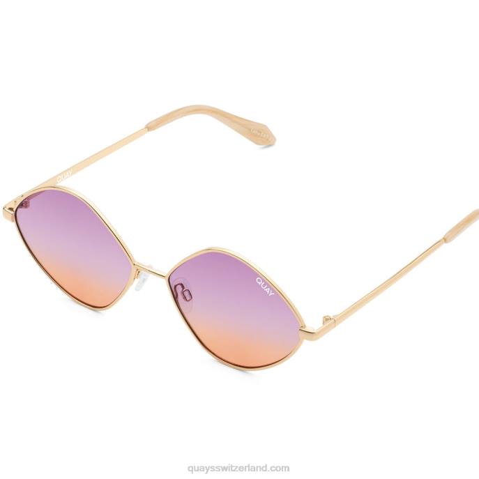 Es ist ein Blick 00HB1058 gold/lila bis orangeQuay - Quay brille