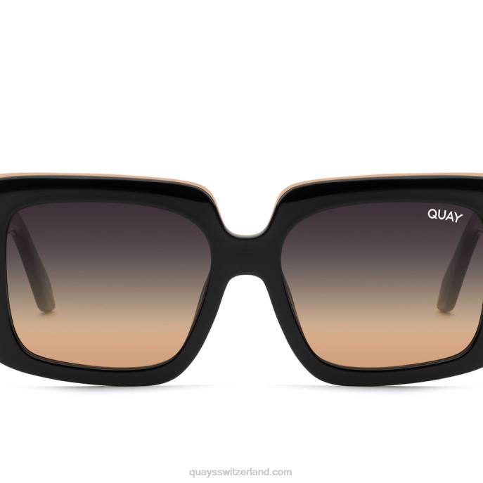 Quays Switzerland - Gesamtstimmung remixt 00HB1057 schwarz/schwarze Rose verblassenQuay