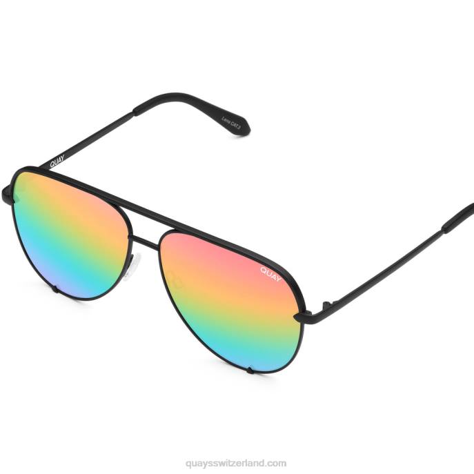 High Key extra groß 00HB1040 mattschwarz/regenbogenQuay - Quay brille