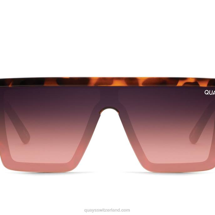Nachsicht 00HB1046 Schildpatt/Marine PfirsichQuay - Quay brille