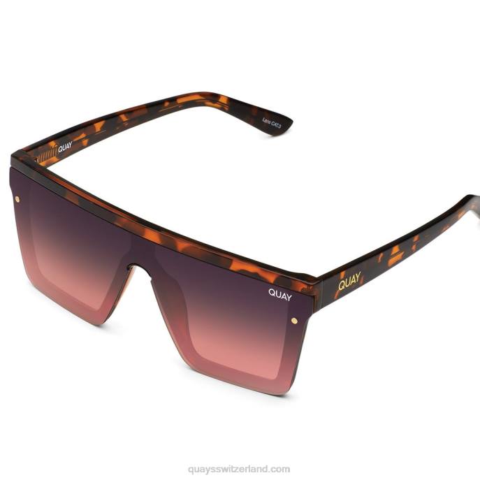 Nachsicht 00HB1046 Schildpatt/Marine PfirsichQuay - Quay brille
