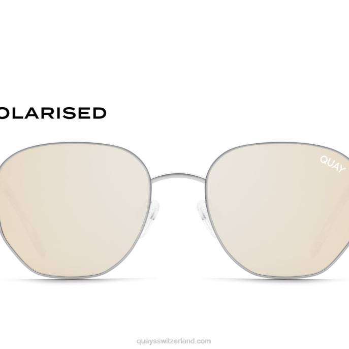 Quay sonnenbrille - große Zeit 00HB1059 silber/gold polarisiertQuay