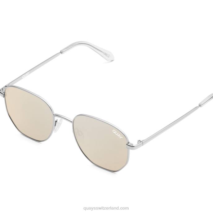 Quay sonnenbrille - große Zeit 00HB1059 silber/gold polarisiertQuay
