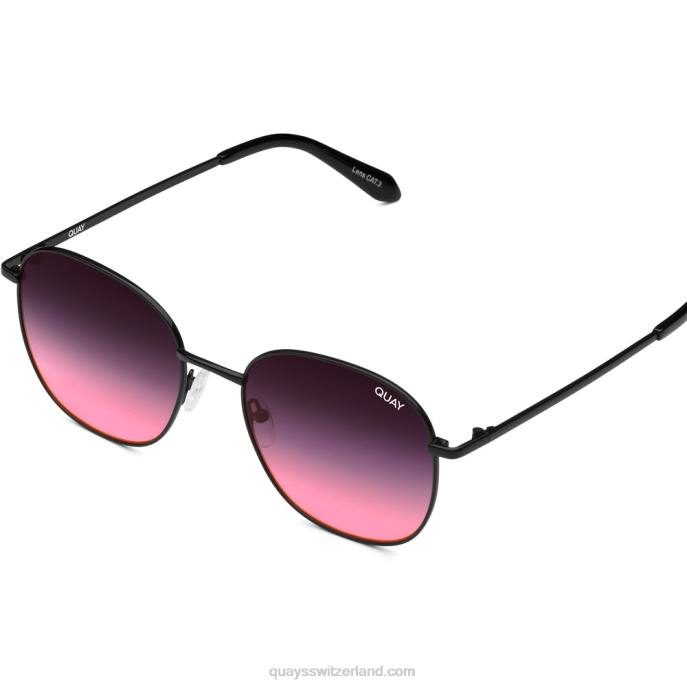 Quay sonnenbrille - jezabell 00HB1053 schwarz/schwarz rosa verblassenQuay
