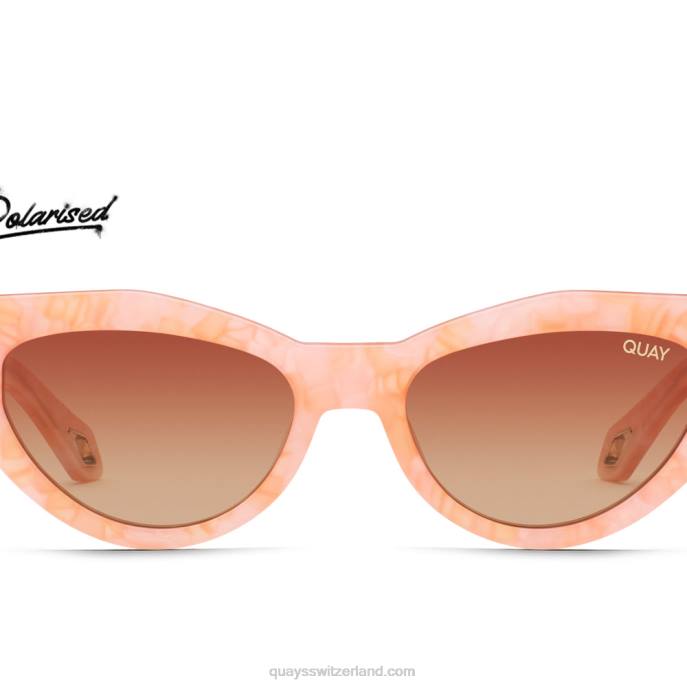 Quay sonnenbrille - wahnsinnig süß 00HB1056 orange schildpatt/orange polarisiertQuay