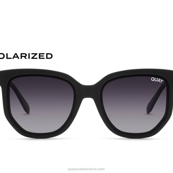 Kaffee laufen 00HB193 schwarz/rauch polarisiertQuay - Quay brille