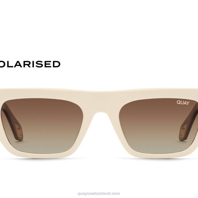 Quay sonnenbrille - Dollarzeichen 00HB1005 weiß schildpatt/braun polarisiertQuay